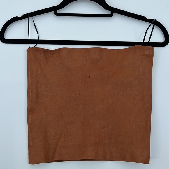 SPRWMN Tube Top in Camel - Picture 7 of 10